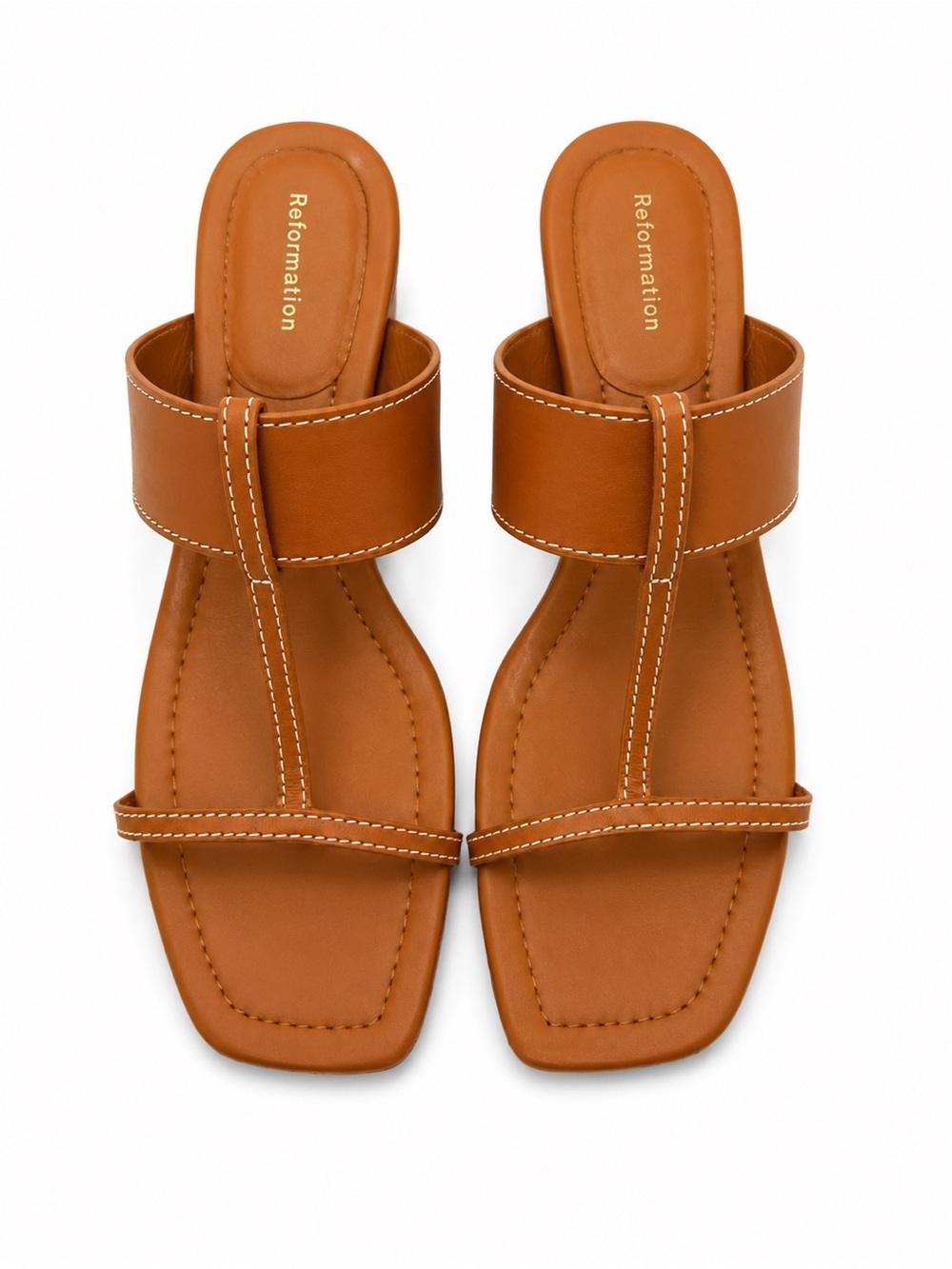Reformation Sardenia Heeled Sandals in Brown